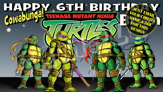 Detail Ninja Turtles Birthday Banner Nomer 14
