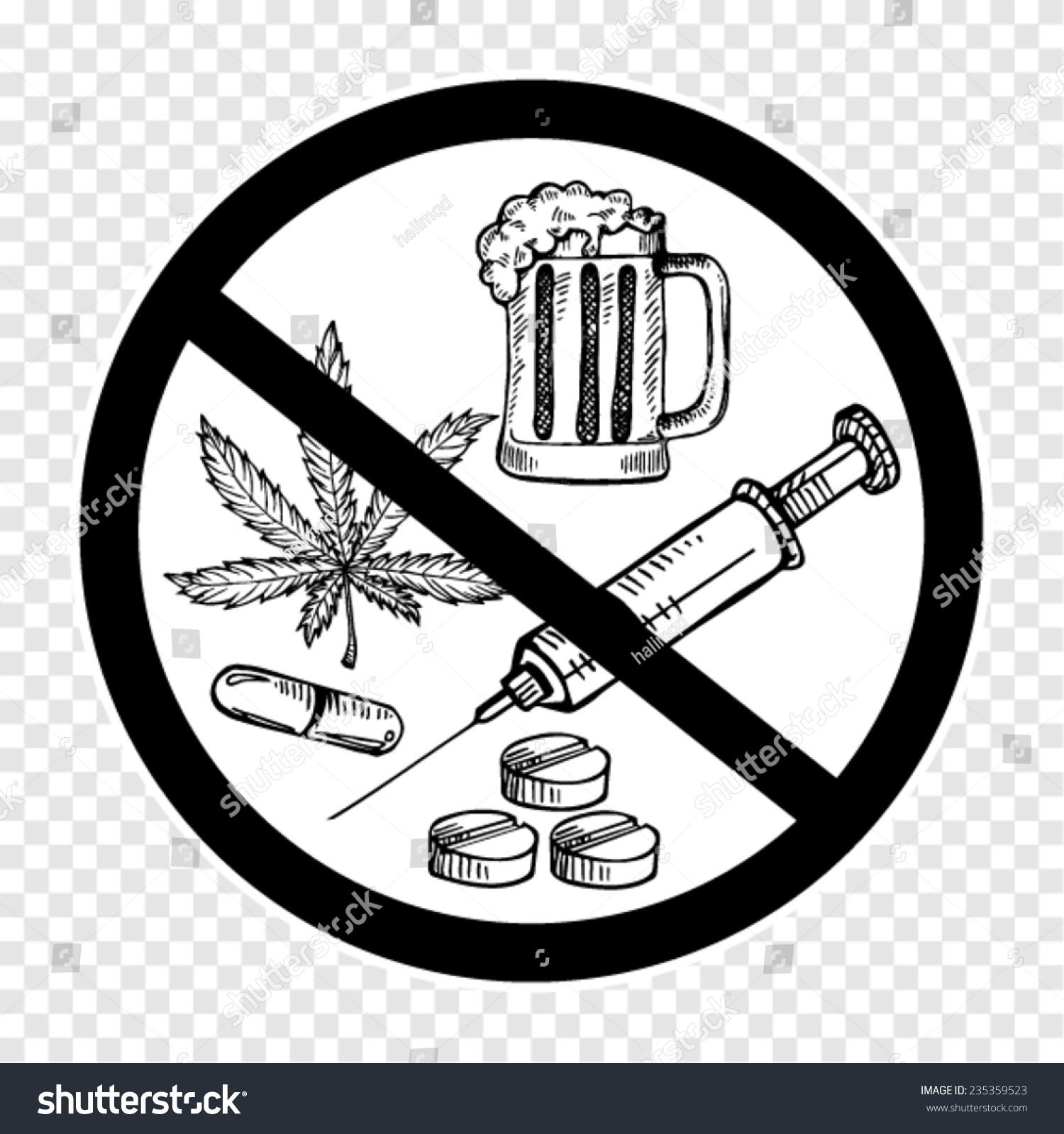 Detail No Drugs Clipart Nomer 23