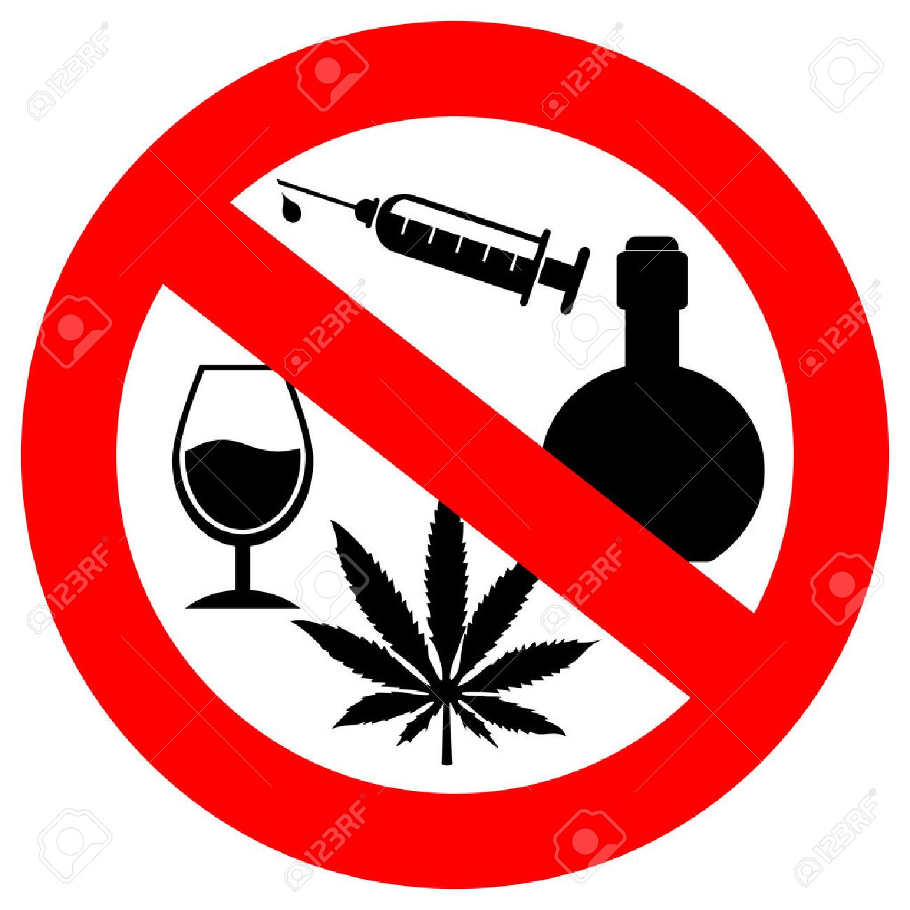Detail No Drugs Clipart Nomer 6