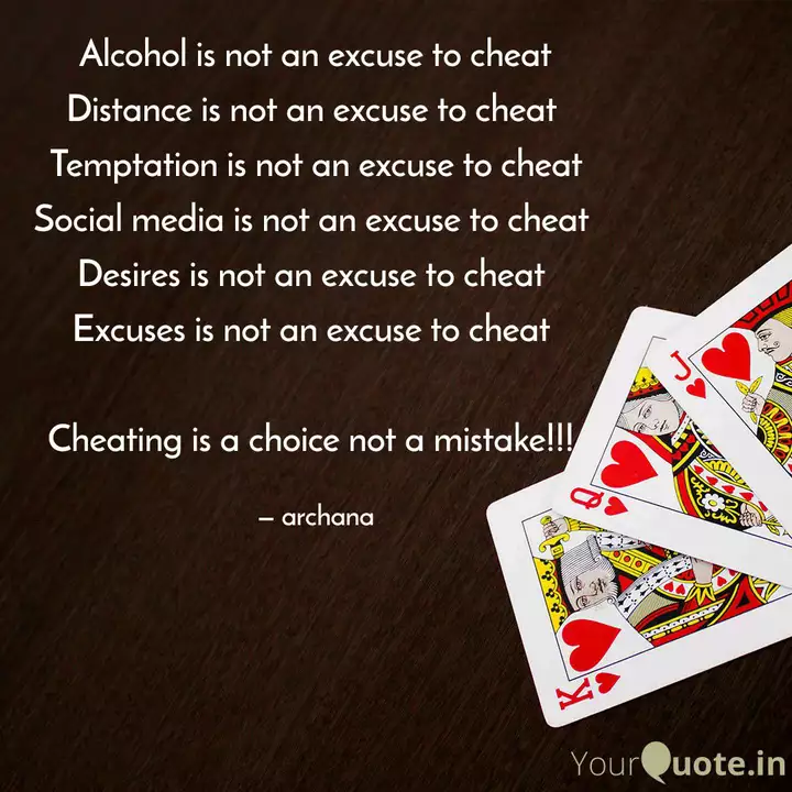 Detail No Excuse For Cheating Quotes Nomer 23