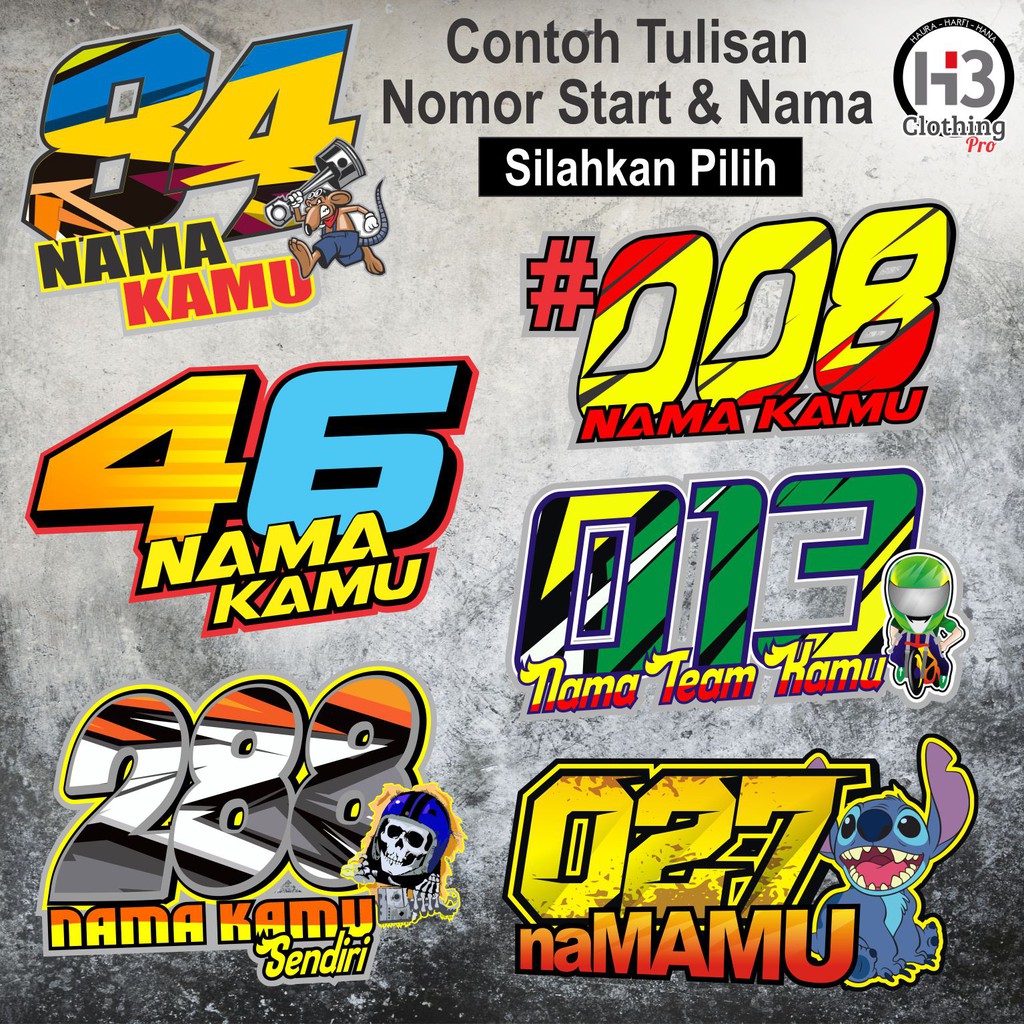 Detail No Racing Keren Nomer 27