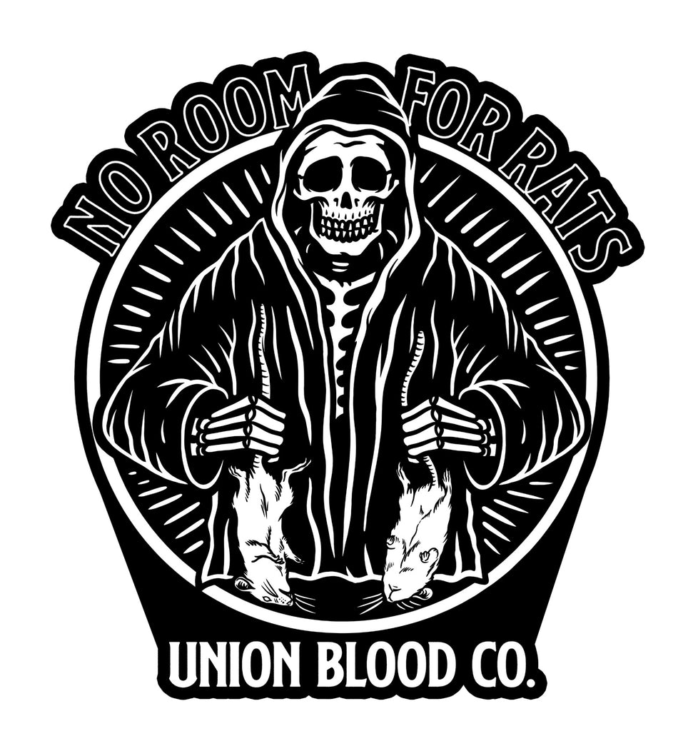 Detail No Rats Union Stickers Nomer 15