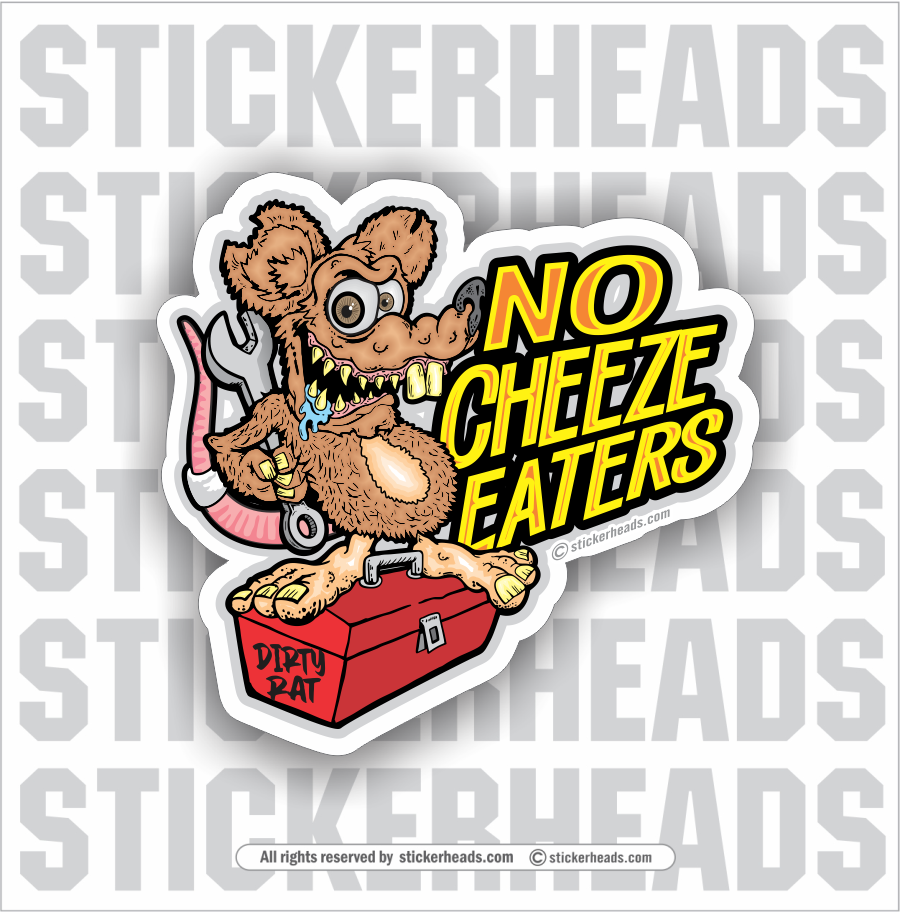 Detail No Rats Union Stickers Nomer 20