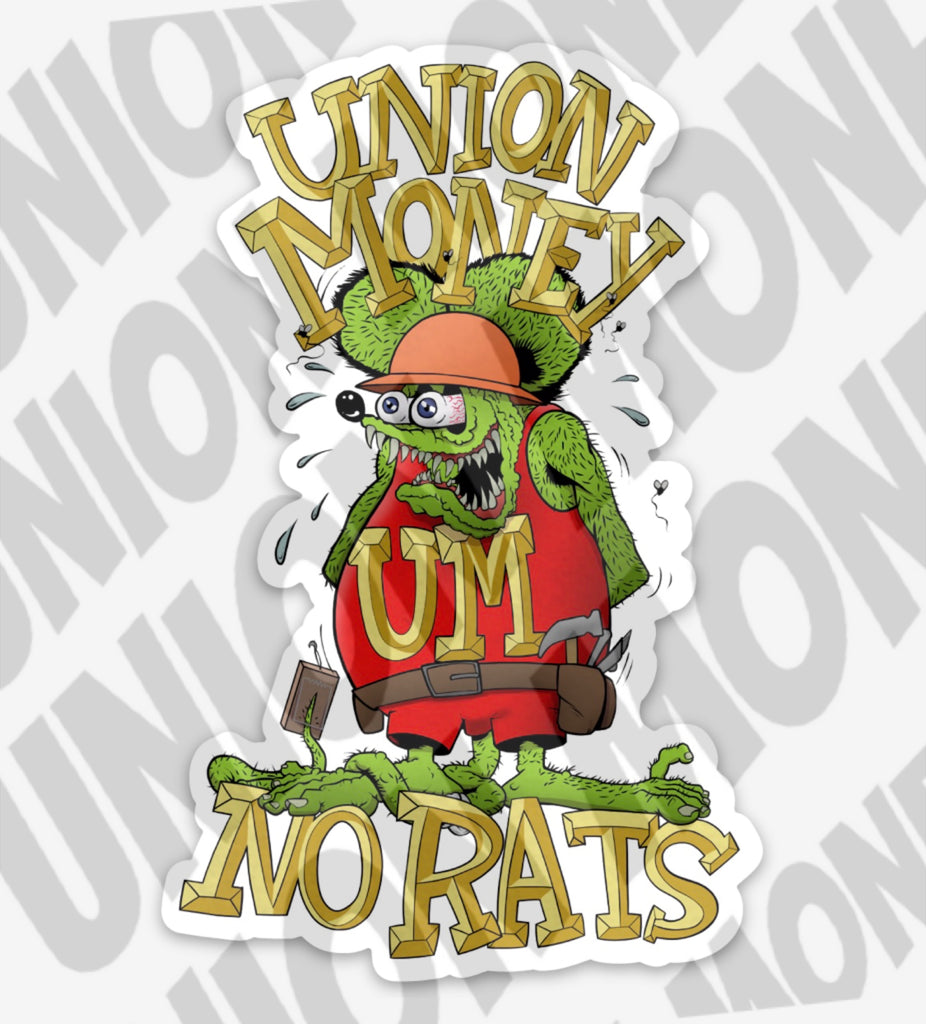 Detail No Rats Union Stickers Nomer 27