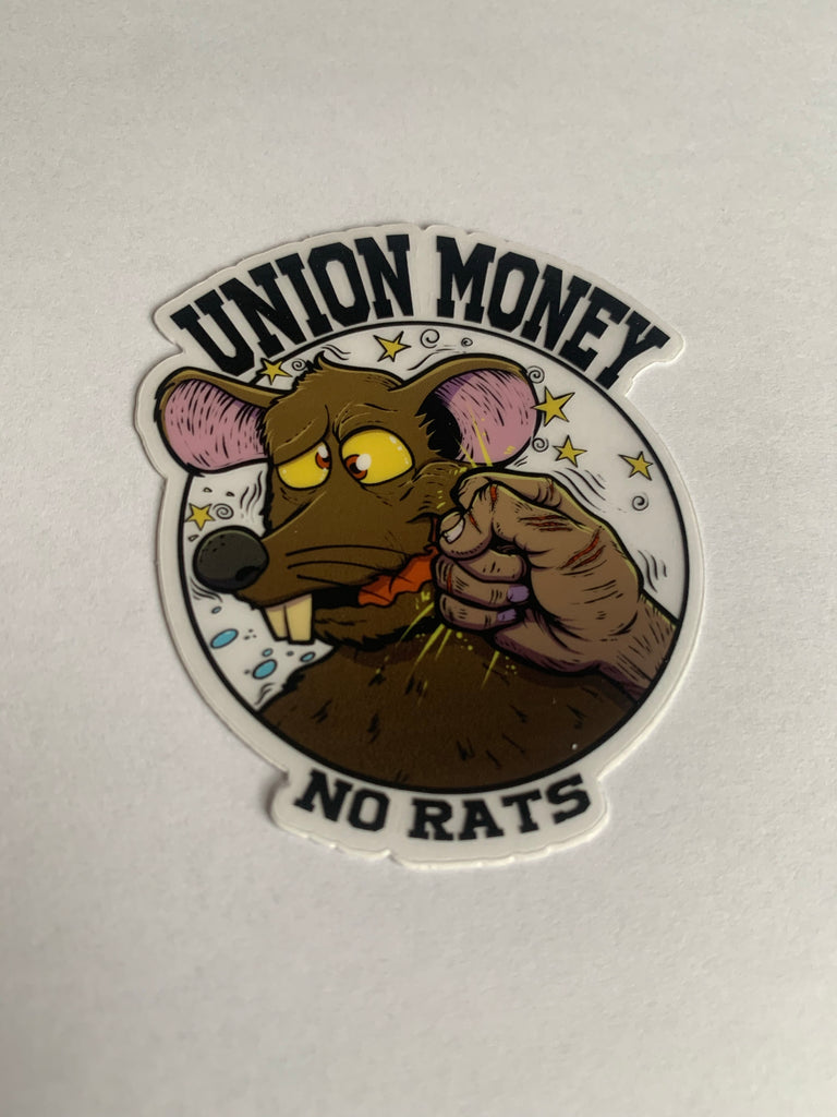 Detail No Rats Union Stickers Nomer 33