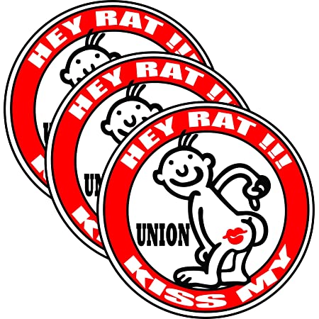 Detail No Rats Union Stickers Nomer 8