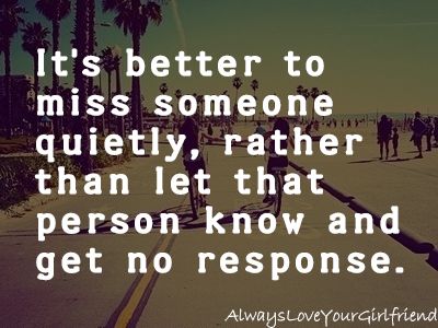 No Response From Lover Quotes - KibrisPDR