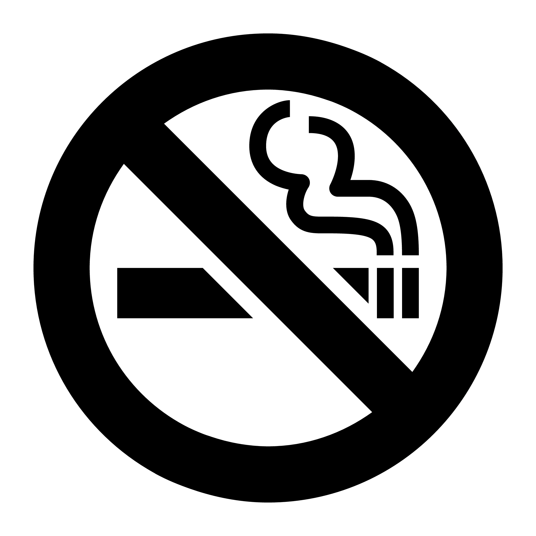 Detail No Smoking Logo Vector Nomer 16