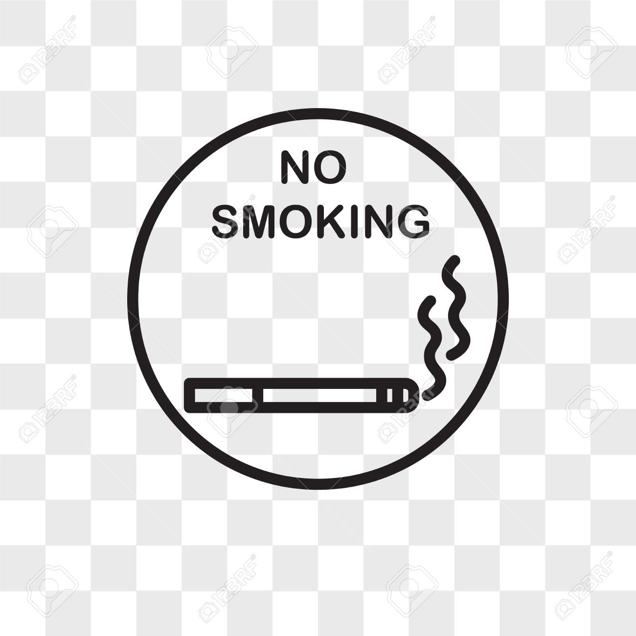 Detail No Smoking Logo Vector Nomer 21