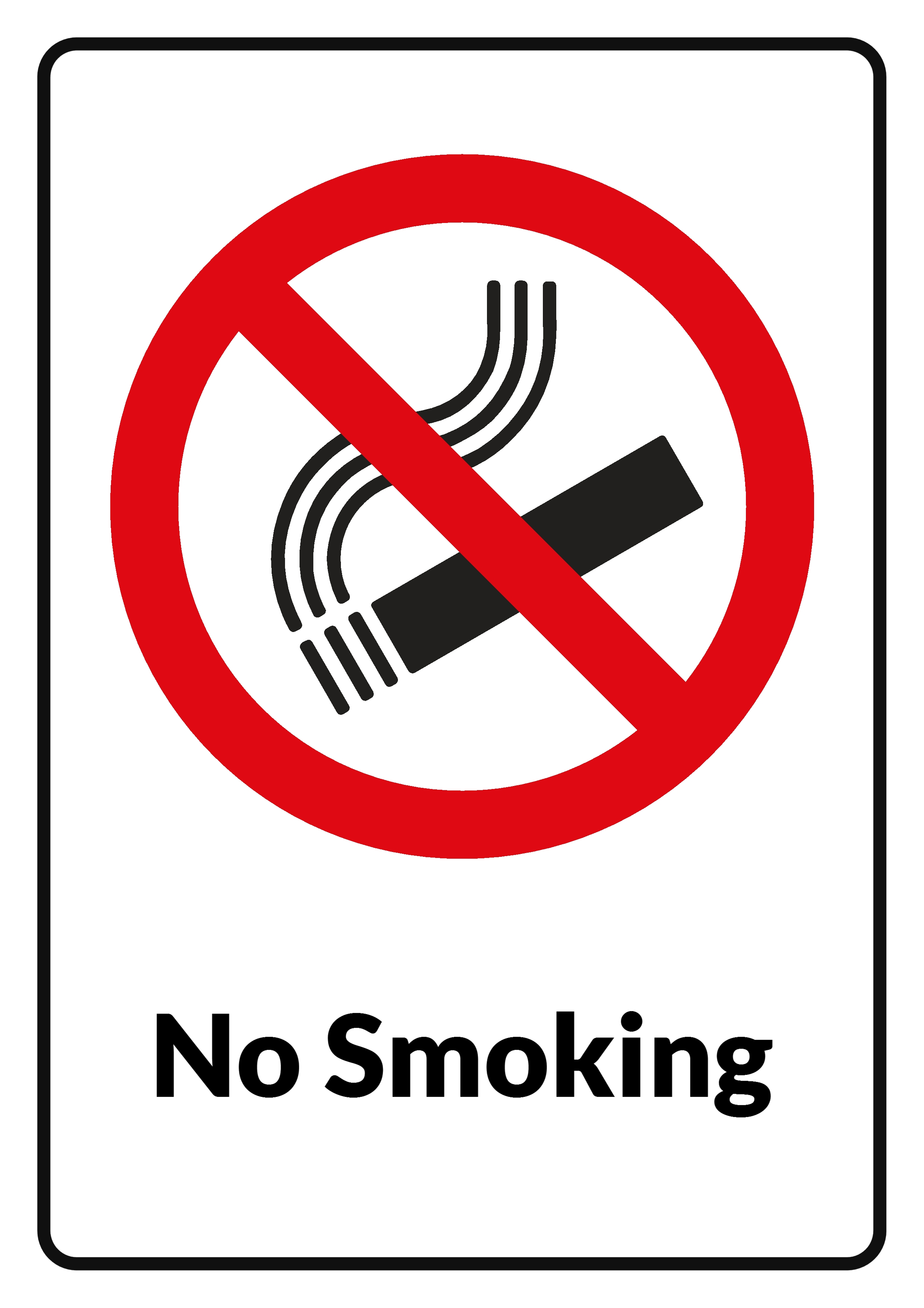 Detail No Smoking Sign Free Download Nomer 14