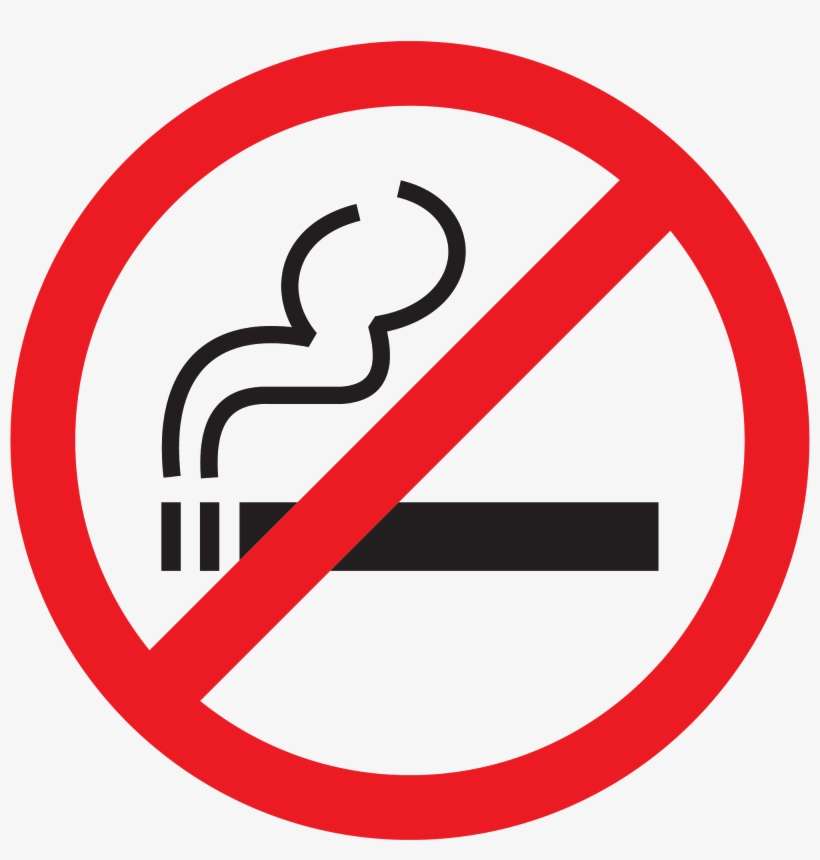 Detail No Smoking Sign Transparent Background Nomer 6