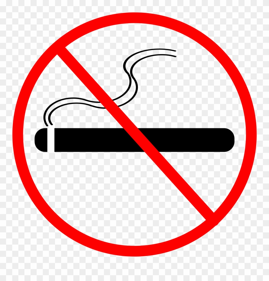 Detail No Smoking Sign Transparent Background Nomer 10