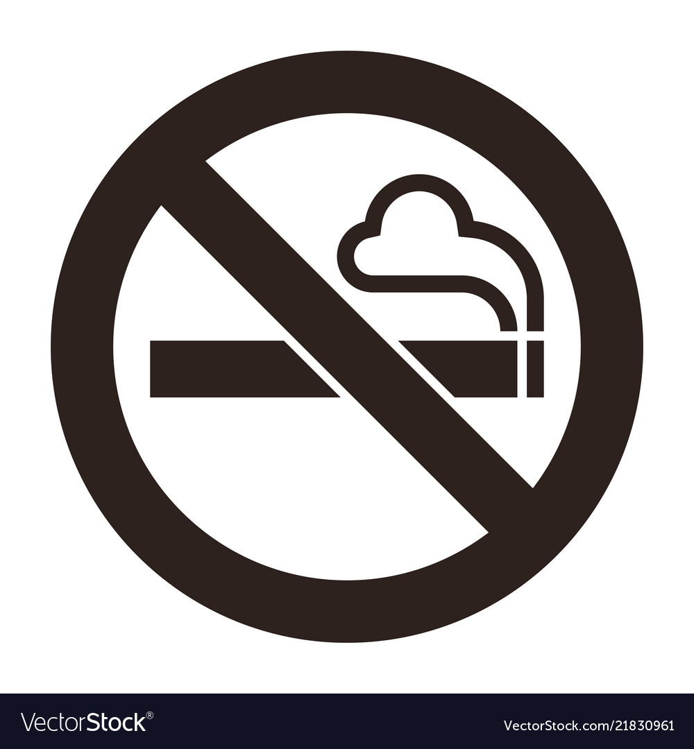Detail No Smoking Vector Nomer 3