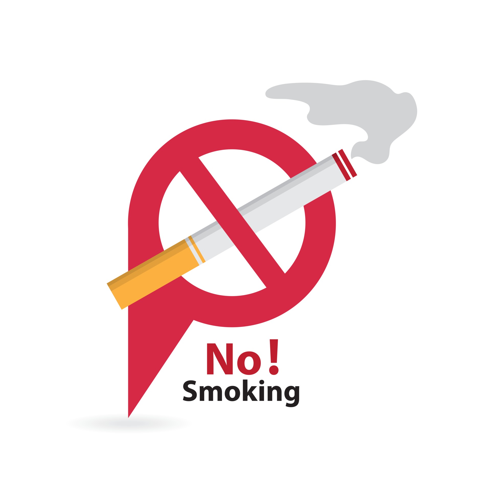 Detail No Smoking Vector Nomer 38