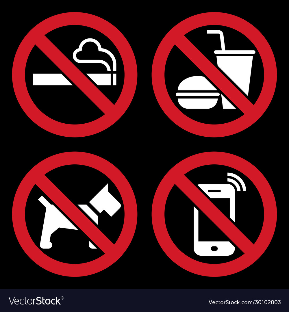 Detail No Smoking Vector Nomer 42