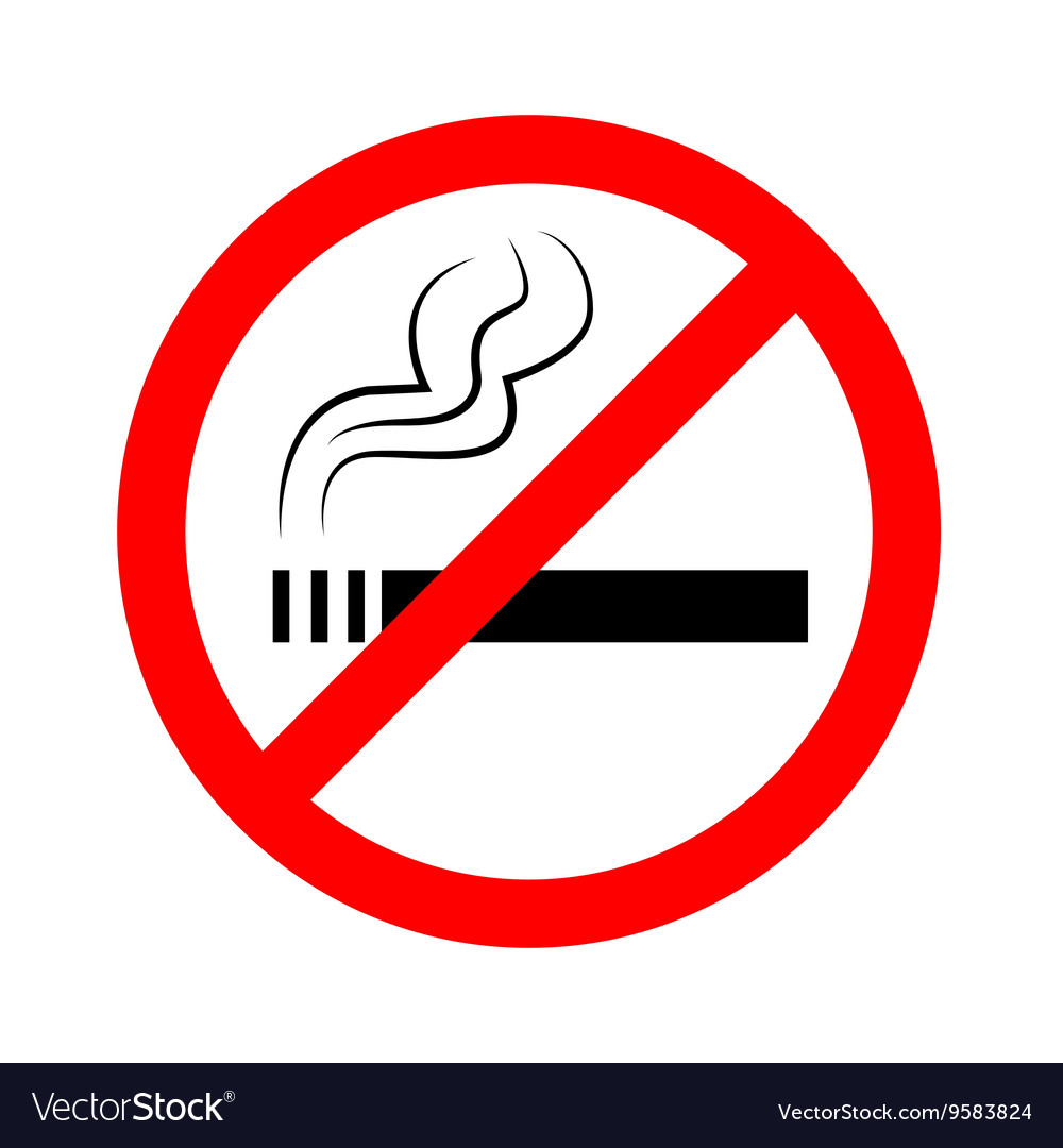 Detail No Smoking Vector Nomer 6