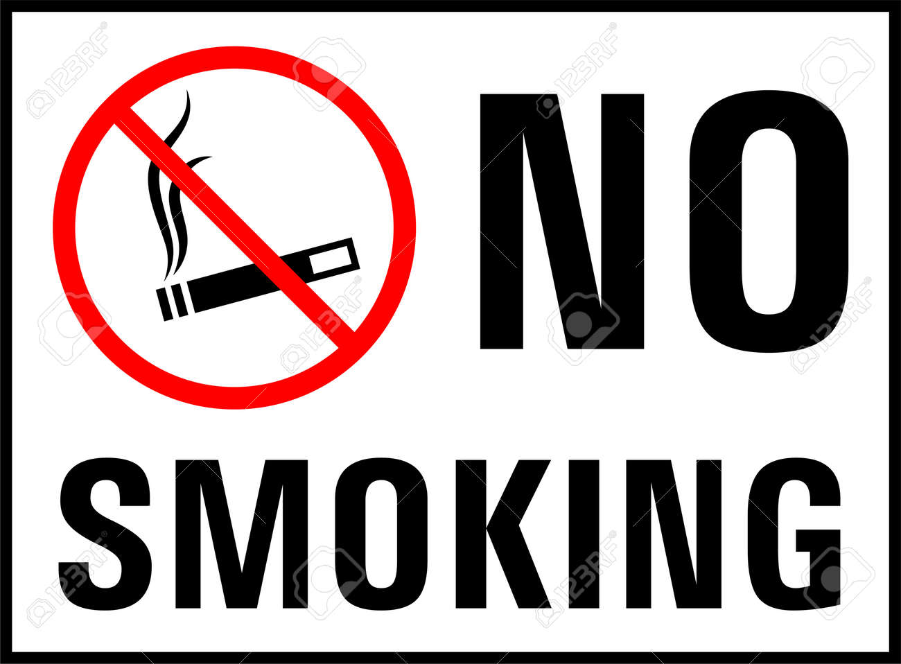 Detail No Smoking Vector Nomer 55