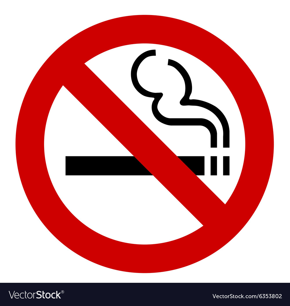 Detail No Smoking Vector Nomer 9