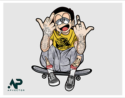 Detail Nobita Vector Nomer 42