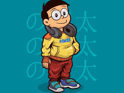 Detail Nobita Vector Nomer 7
