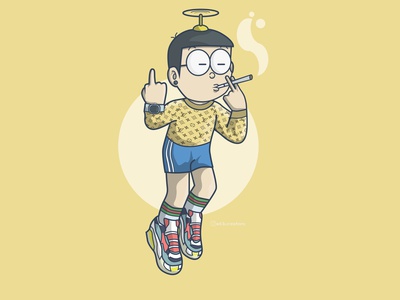 Detail Nobita Vector Nomer 10