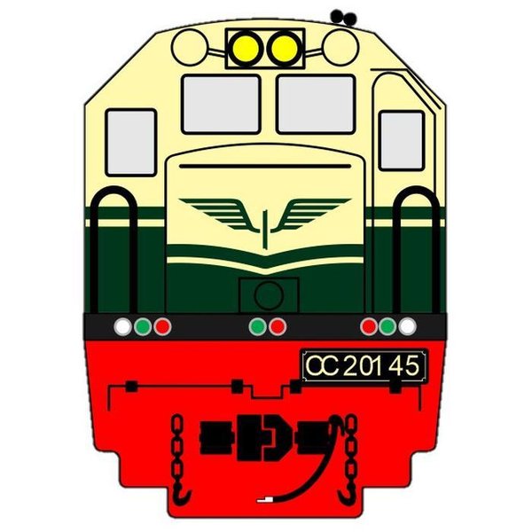 Detail Logo Kereta Api Hitam Putih Nomer 3