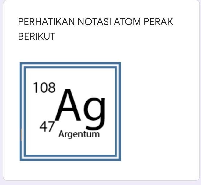 Detail Nomor Atom Perak Nomer 20