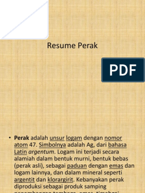 Detail Nomor Atom Perak Nomer 52