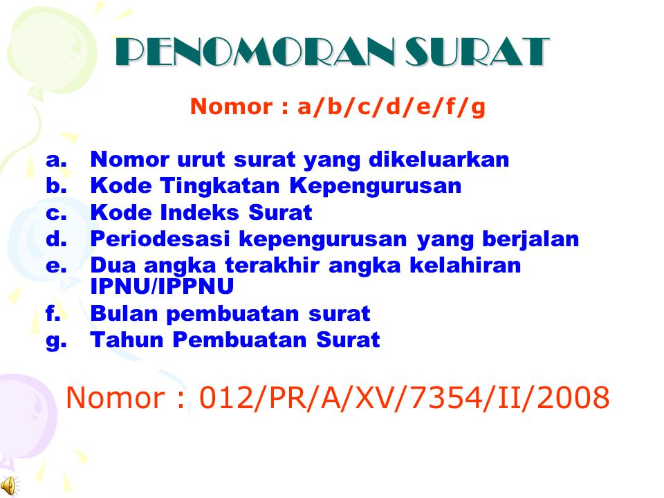 Detail Nomor Indeks Surat Menyurat Nomer 23