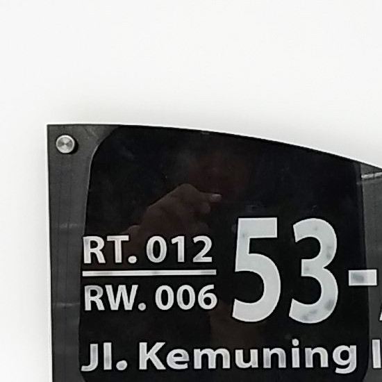 Detail Nomor Rumah Acrylic Nomer 37