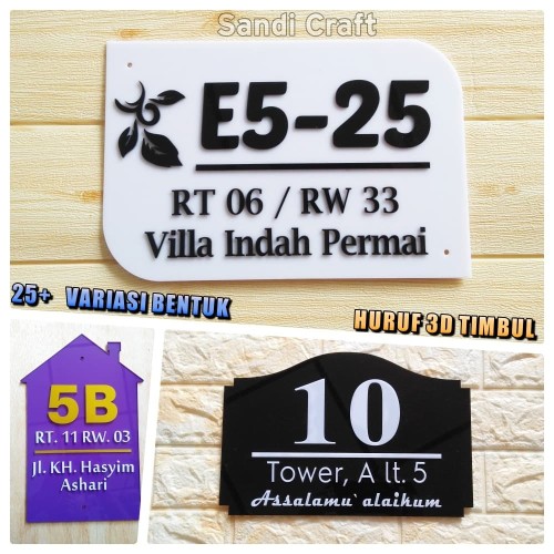 Detail Nomor Rumah Cantik Nomer 24