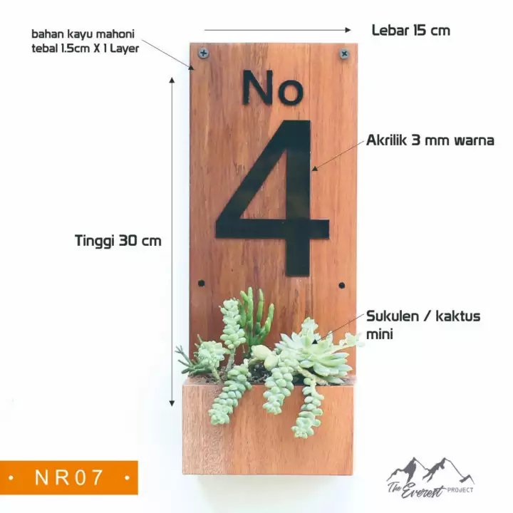Detail Nomor Rumah Kayu Nomer 34