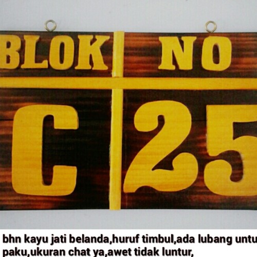 Detail Nomor Rumah Klasik Nomer 30