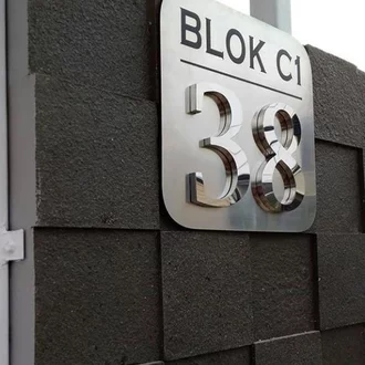 Detail Nomor Rumah Klasik Nomer 54