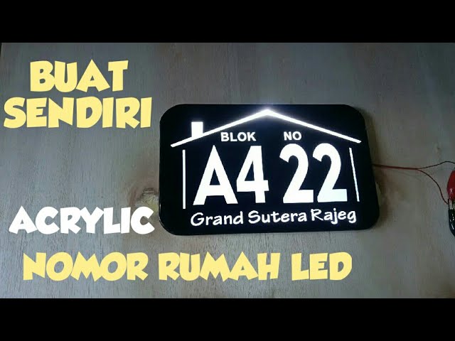 Detail Nomor Rumah Led Nomer 11