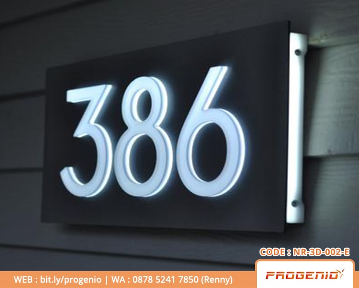 Detail Nomor Rumah Led Nomer 27