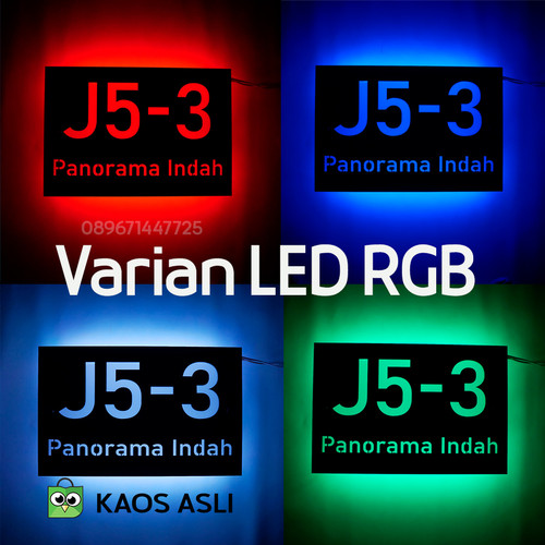 Detail Nomor Rumah Led Nomer 39