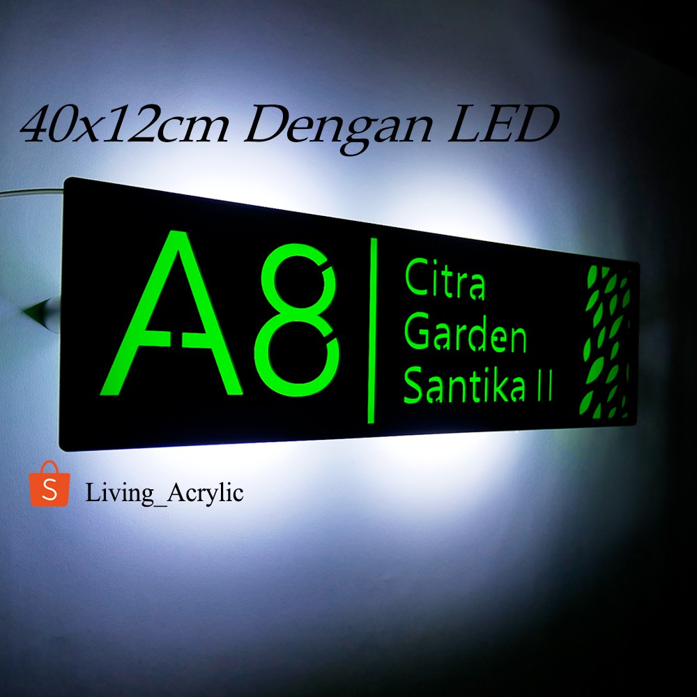 Detail Nomor Rumah Led Nomer 8