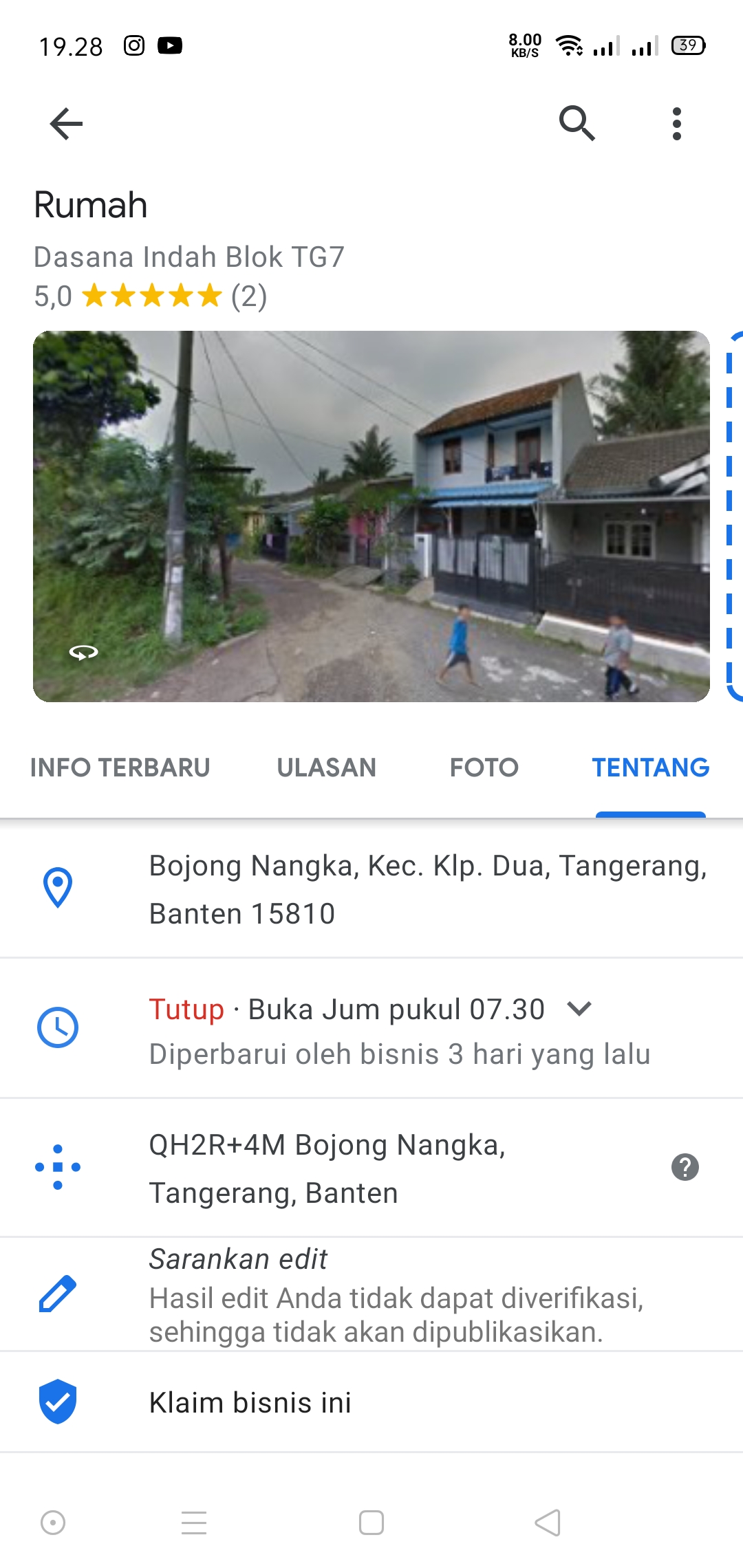 Detail Nomor Rumah Saya Nomer 9