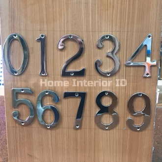 Detail Nomor Rumah Stainless Nomer 16