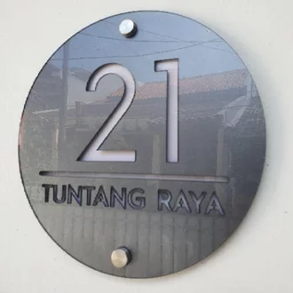Detail Nomor Rumah Stainless Nomer 10