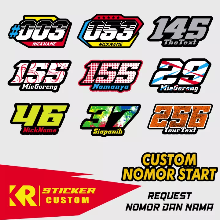 Detail Nomor Start Balap Nomer 31