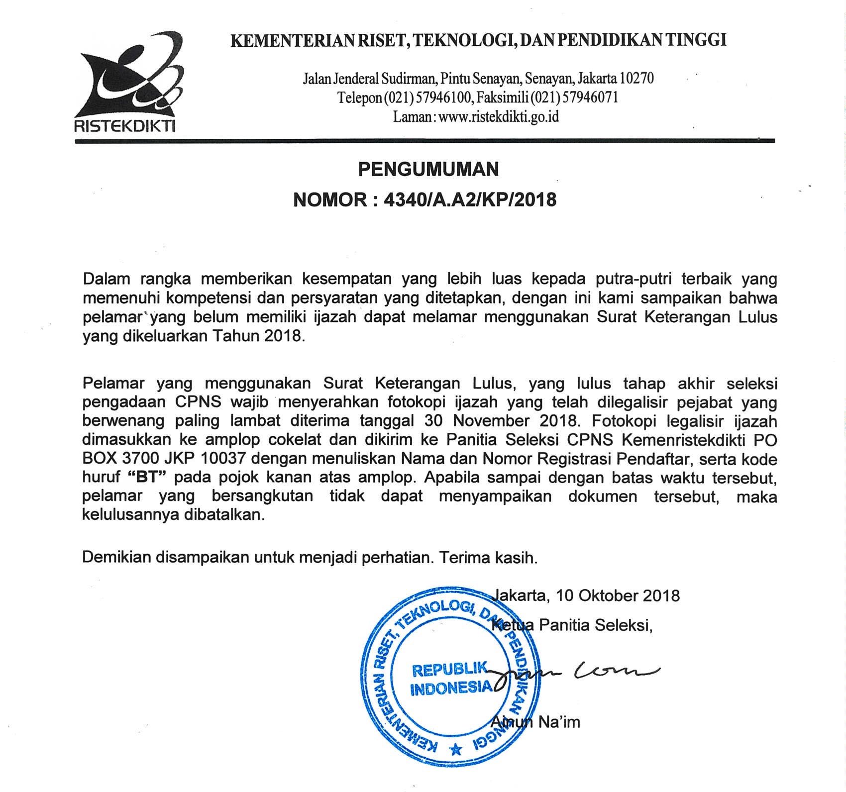Detail Nomor Surat Keterangan Lulus Nomer 36