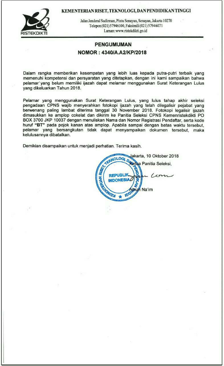 Detail Nomor Surat Keterangan Lulus Nomer 47