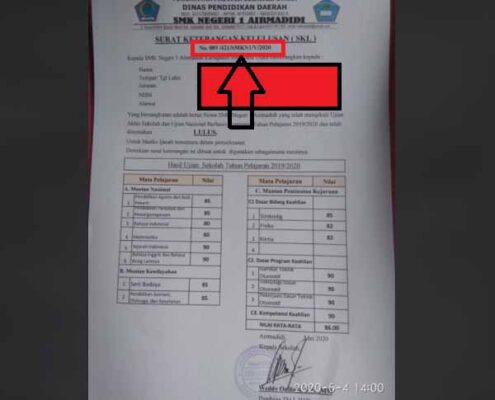 Detail Nomor Surat Keterangan Lulus Nomer 48