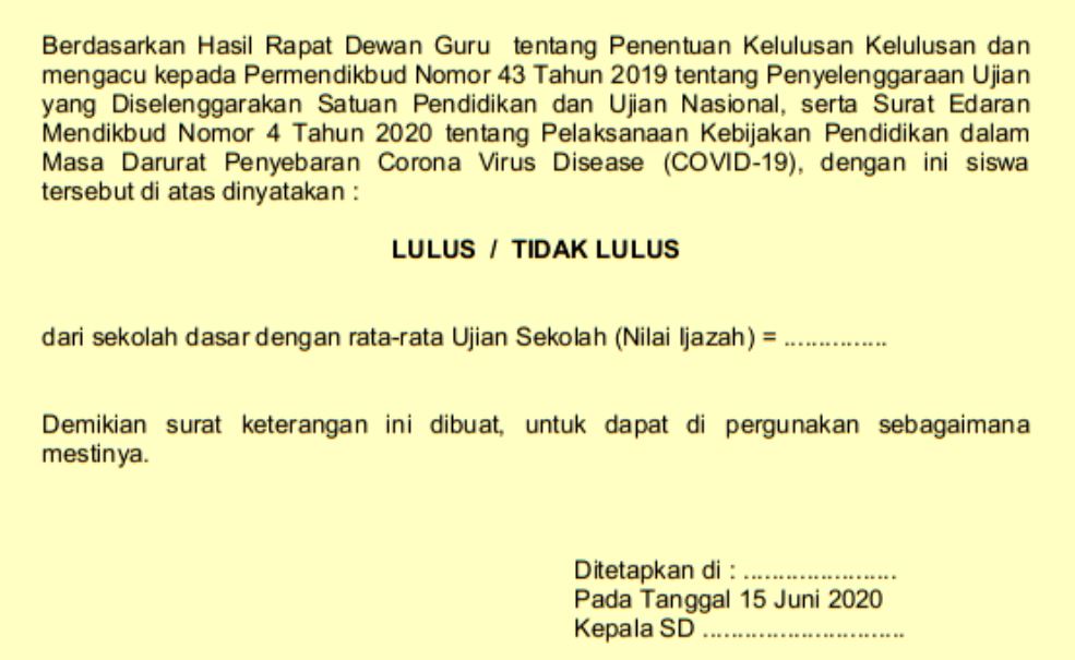 Detail Nomor Surat Keterangan Lulus Nomer 51