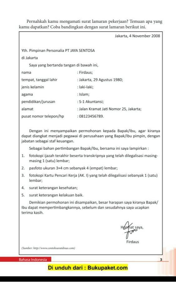 Detail Nomor Surat Lamaran Kerja Nomer 23