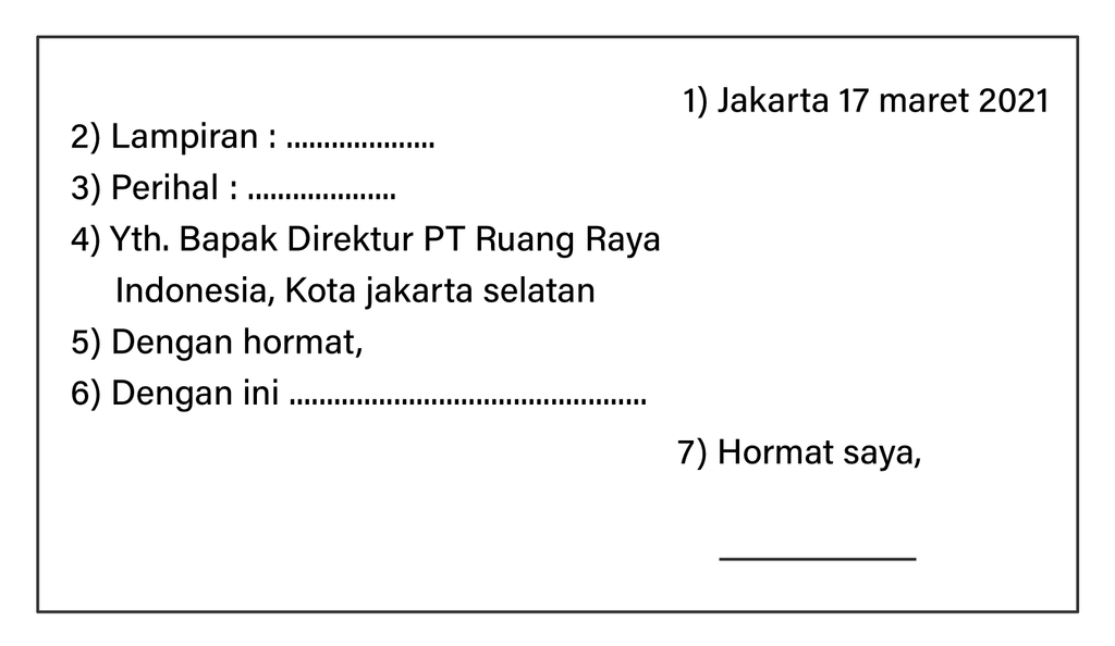 Detail Nomor Surat Lamaran Kerja Nomer 49