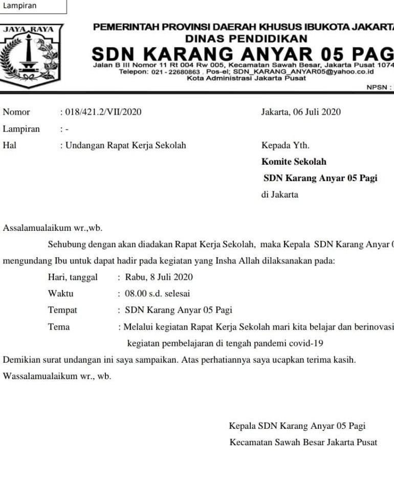 Detail Nomor Surat Undangan Nomer 19