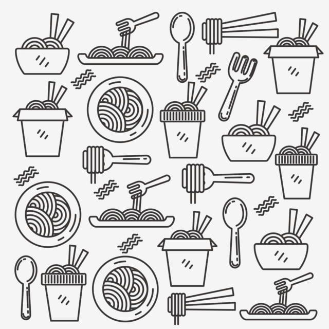 Detail Noodle Vector Png Nomer 49